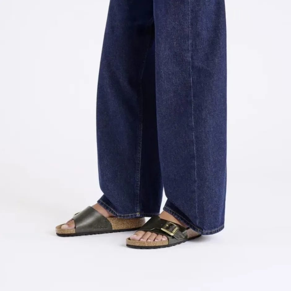 Women Birkenstock Catalina Cushion Buckle Bf - Graceful Licorice
