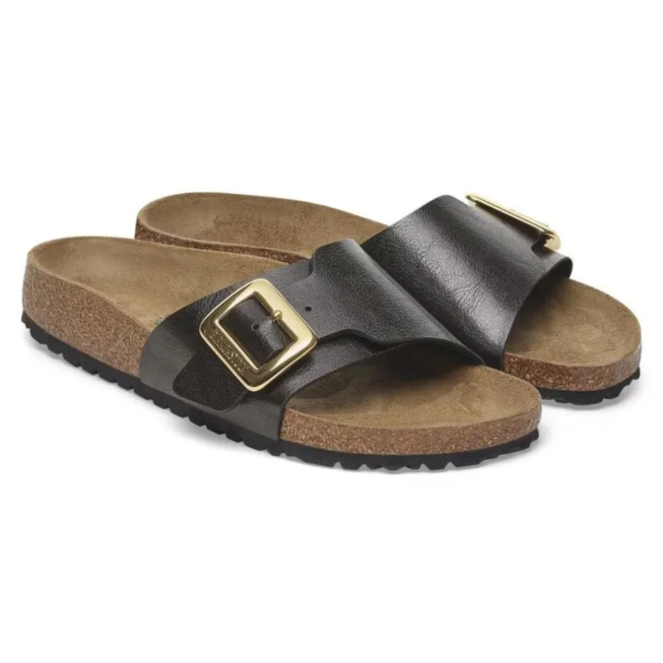 Women Birkenstock Catalina Cushion Buckle Bf - Graceful Licorice