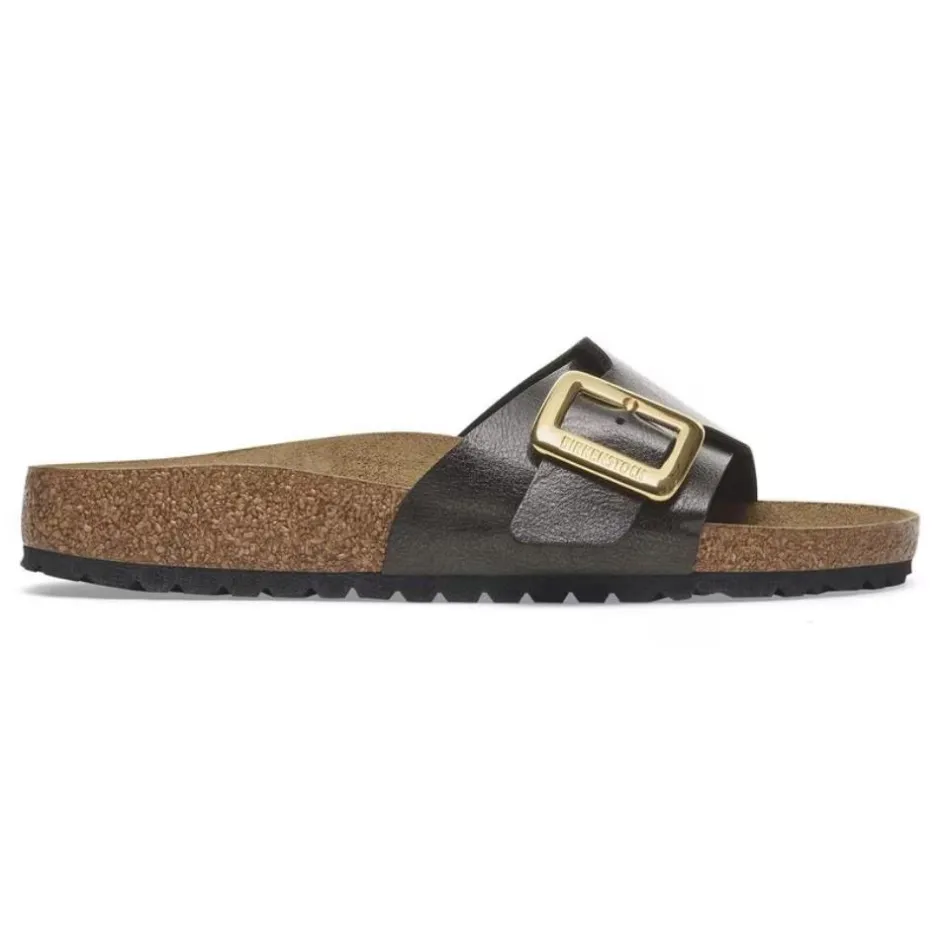 Women Birkenstock Catalina Cushion Buckle Bf - Graceful Licorice