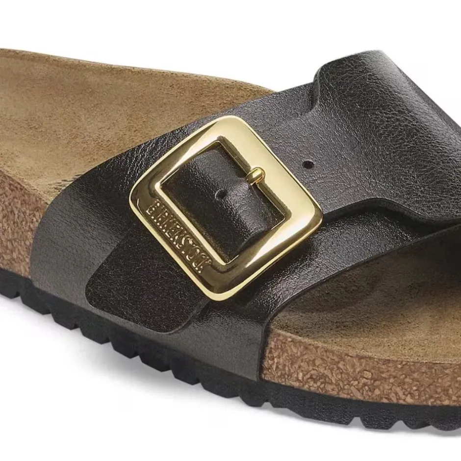 Women Birkenstock Catalina Cushion Buckle Bf - Graceful Licorice