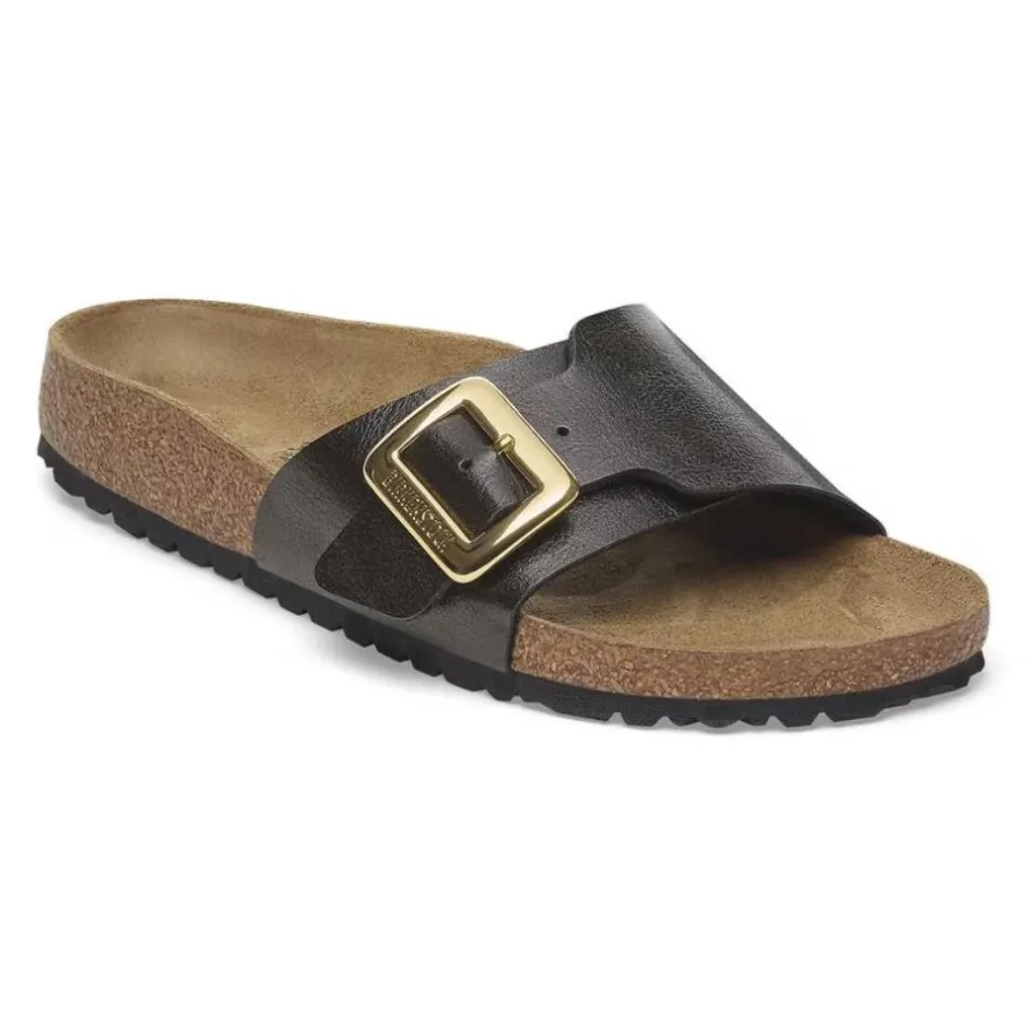 Women Birkenstock Catalina Cushion Buckle Bf - Graceful Licorice
