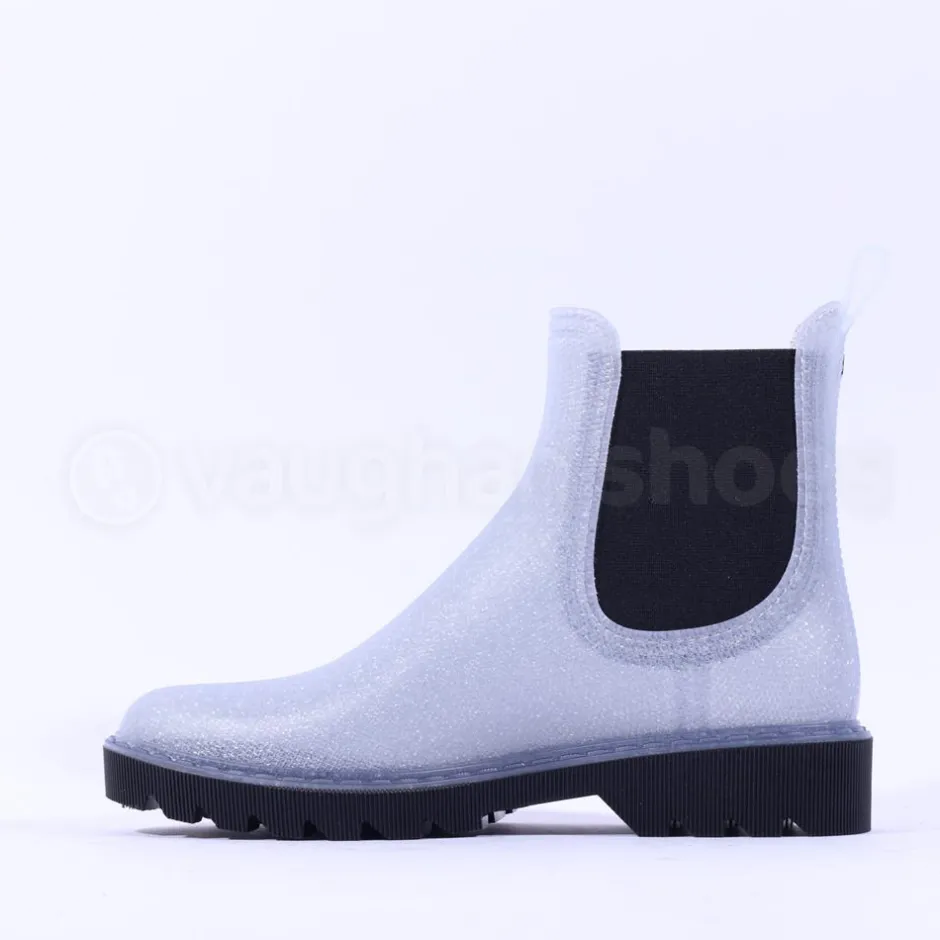 Women Igor Chloe Glitter Rain Ankle Boot - Silver