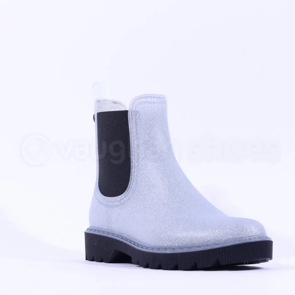 Women Igor Chloe Glitter Rain Ankle Boot - Silver