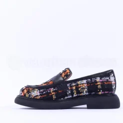 Women Marian Chunky Sole Knit Loafer - Black Multi