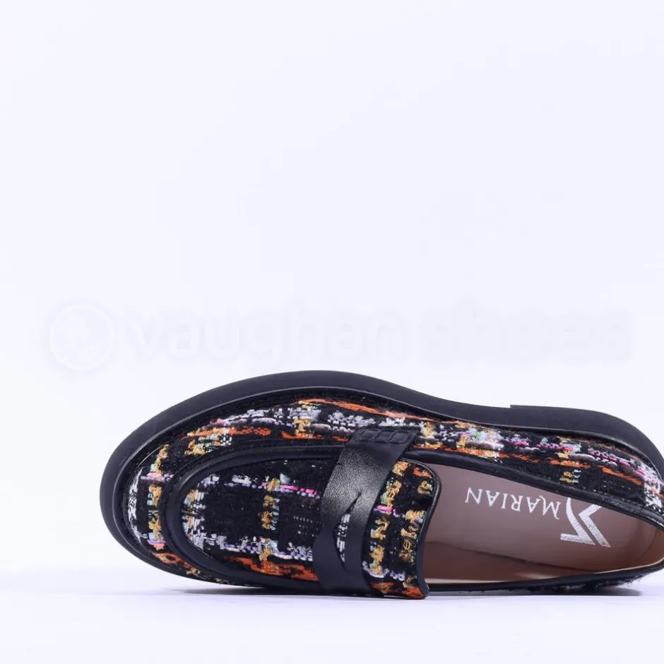 Women Marian Chunky Sole Knit Loafer - Black Multi