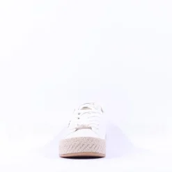 Women Tamaris Cinda Platform Trim Trainer - White Gold