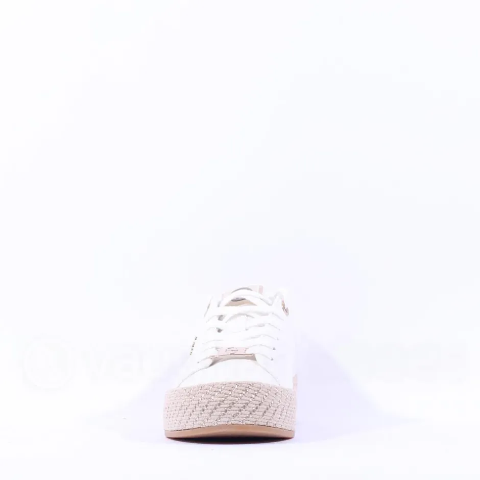 Women Tamaris Cinda Platform Trim Trainer - White Gold