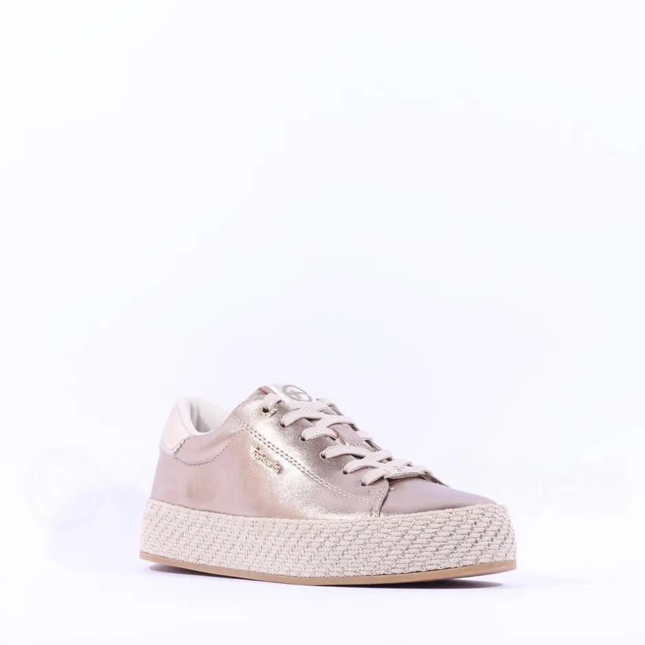 Women Tamaris Cinda Platform Trim Trainer - Gold