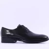 Ecco Men Citytray Laced Plain Toe Shoe - Black Leather