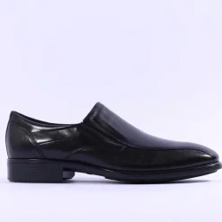 Ecco Men Citytray Slip On Shoe - Black Leather