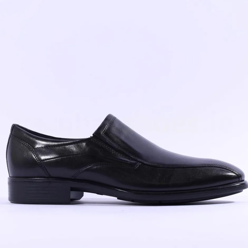 Ecco Men Citytray Slip On Shoe - Black Leather