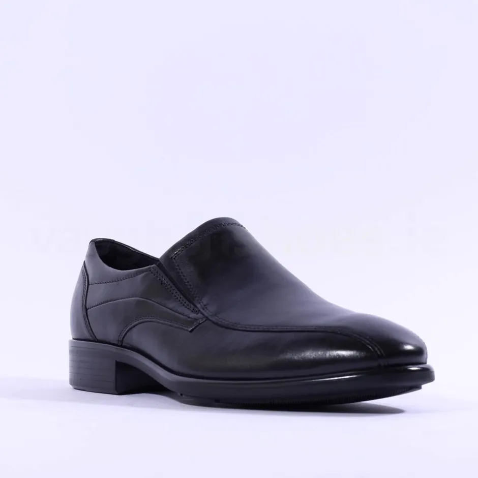 Ecco Men Citytray Slip On Shoe - Black Leather