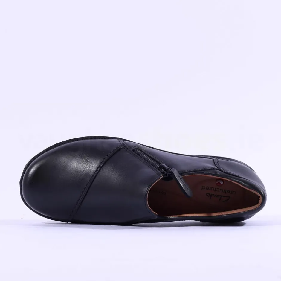 Women Clarks Women Clarks Appley Zip - Black