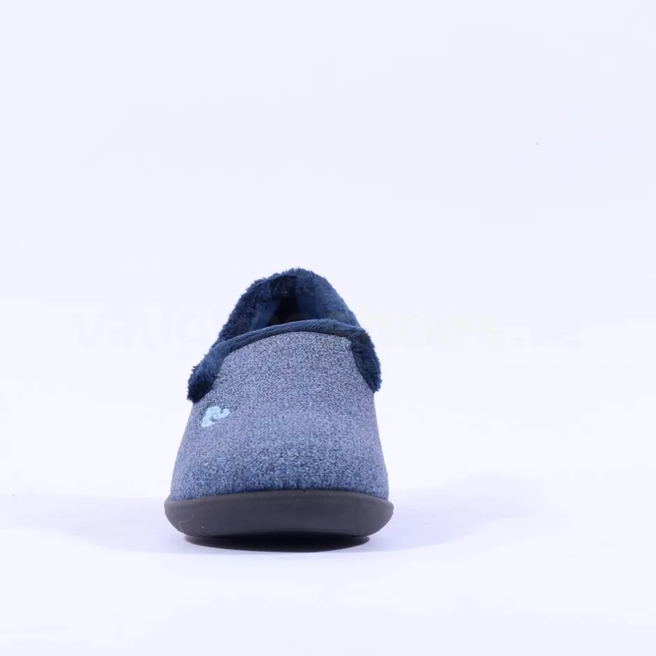 Women Plumaflex Ladies Closed House Slipper - Blue