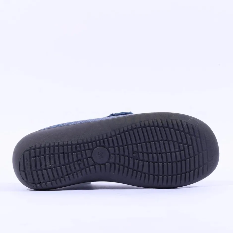 Women Plumaflex Ladies Closed House Slipper - Blue