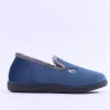 Women Plumaflex Ladies Closed House Slipper - Navy Grey
