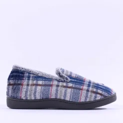 Plumaflex Men Closed House Slipper - Navy Combi