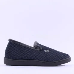 Plumaflex Men Closed House Slipper - Navy Grey