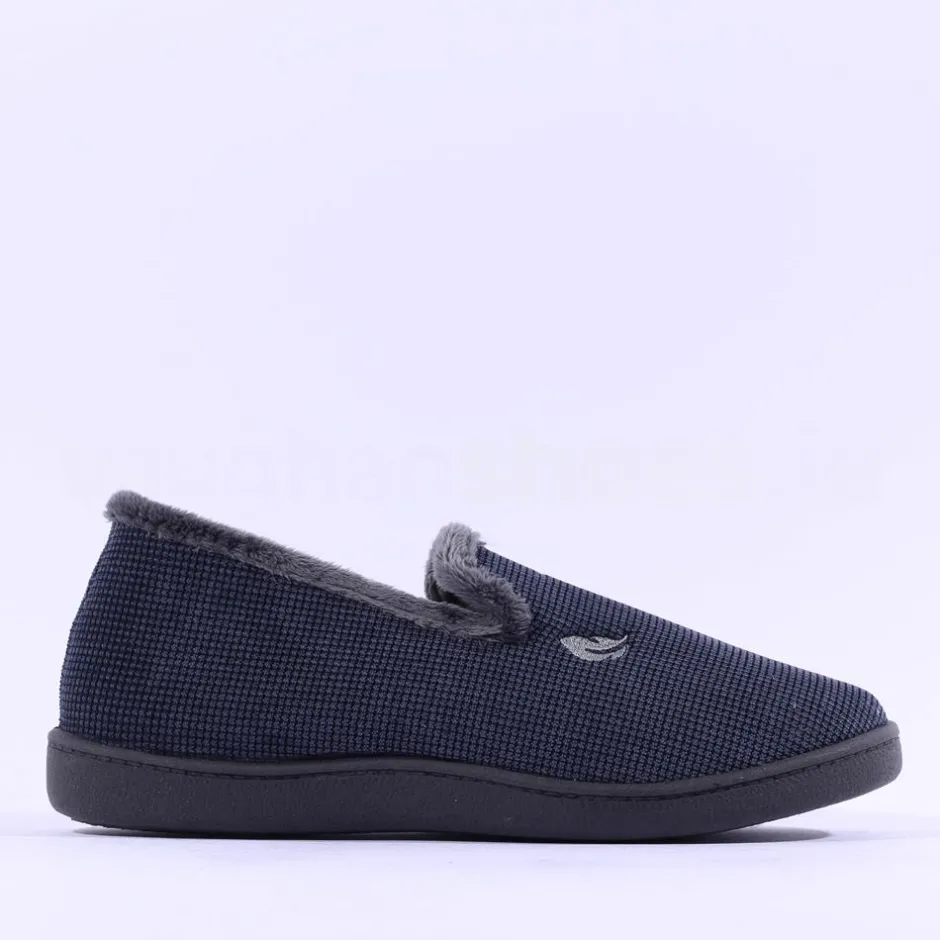 Plumaflex Men Closed House Slipper - Navy Grey
