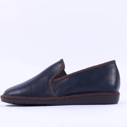 Nordikas Men Closed House Slipper - Navy Leather