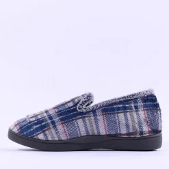 Plumaflex Men Closed House Slipper - Navy Combi