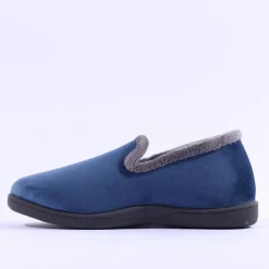 Women Plumaflex Ladies Closed House Slipper - Navy Grey