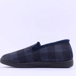 Plumaflex Men Closed House Slipper - Navy Combi