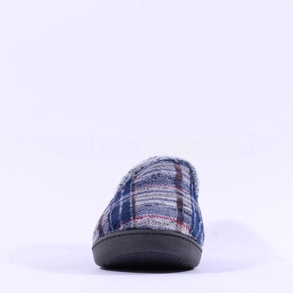 Plumaflex Men Closed House Slipper - Navy Combi