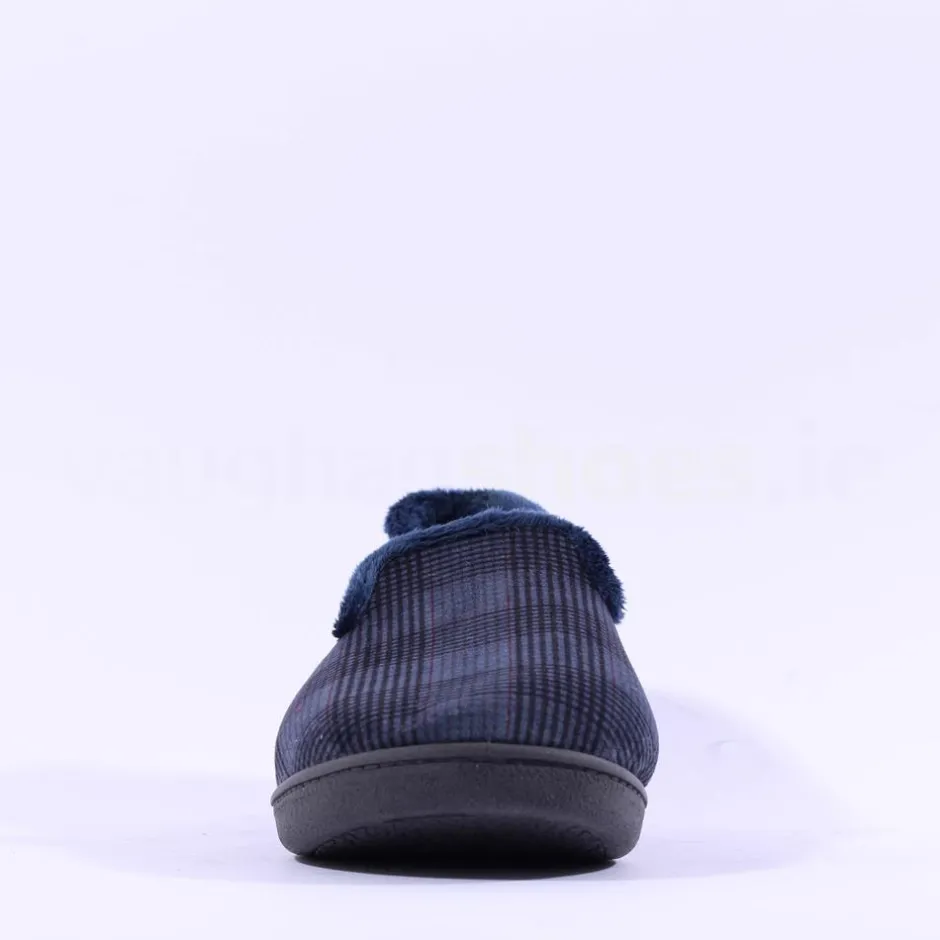 Plumaflex Men Closed House Slipper - Navy Combi