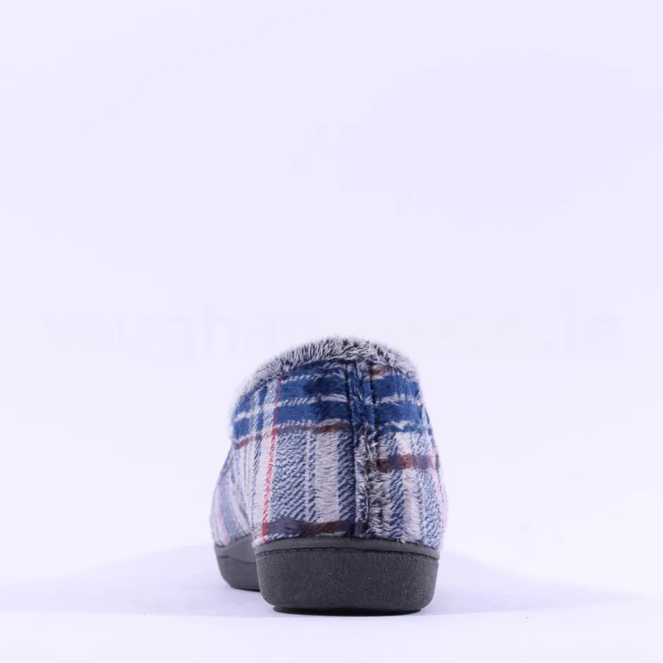 Plumaflex Men Closed House Slipper - Navy Combi