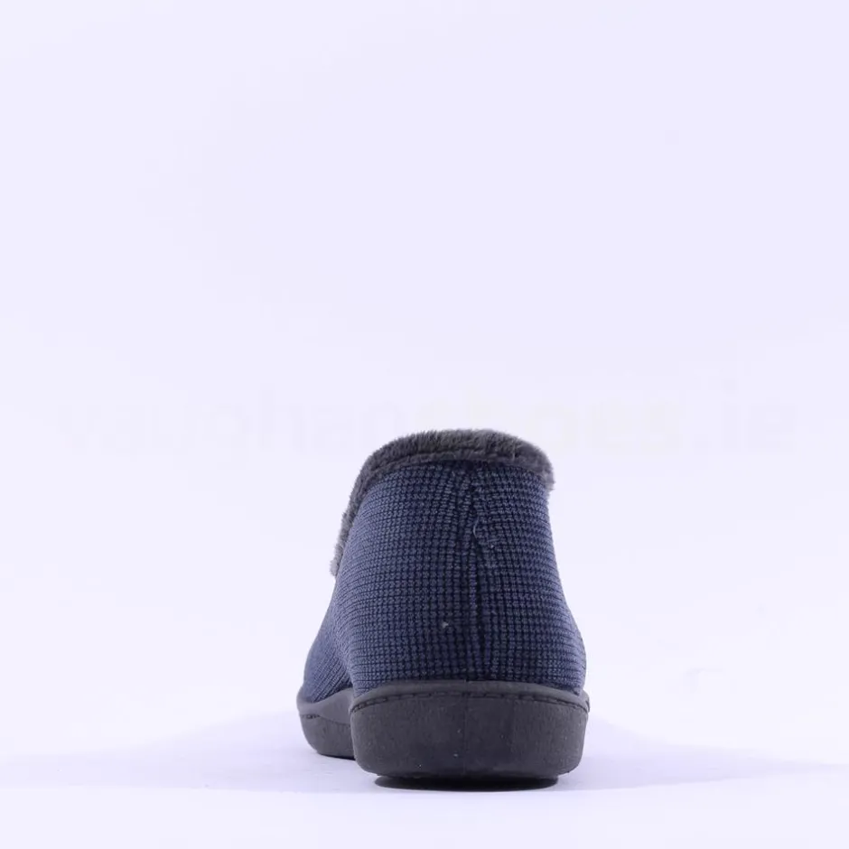 Plumaflex Men Closed House Slipper - Navy Grey
