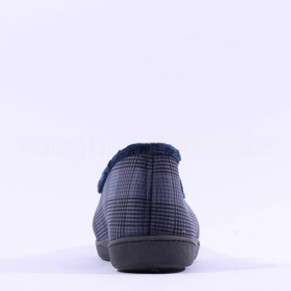 Plumaflex Men Closed House Slipper - Navy Combi