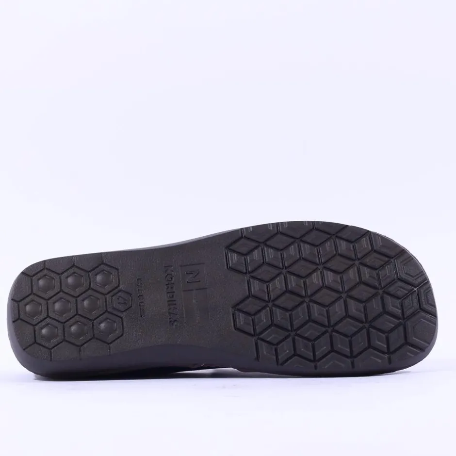 Nordikas Men Closed House Slipper - Navy Leather