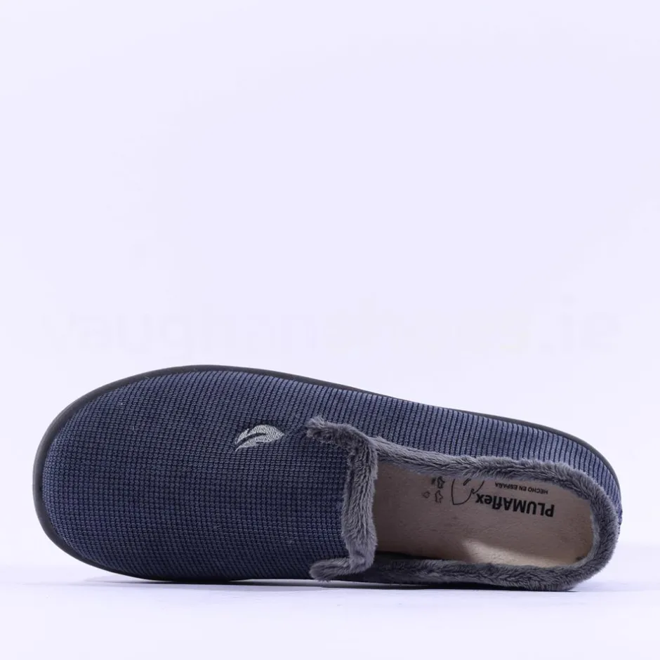 Plumaflex Men Closed House Slipper - Navy Grey