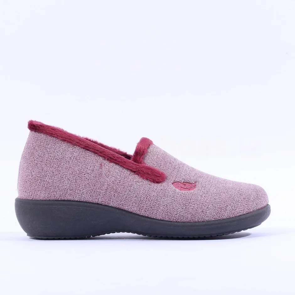 Women Plumaflex Ladies Closed House Slipper - Rose