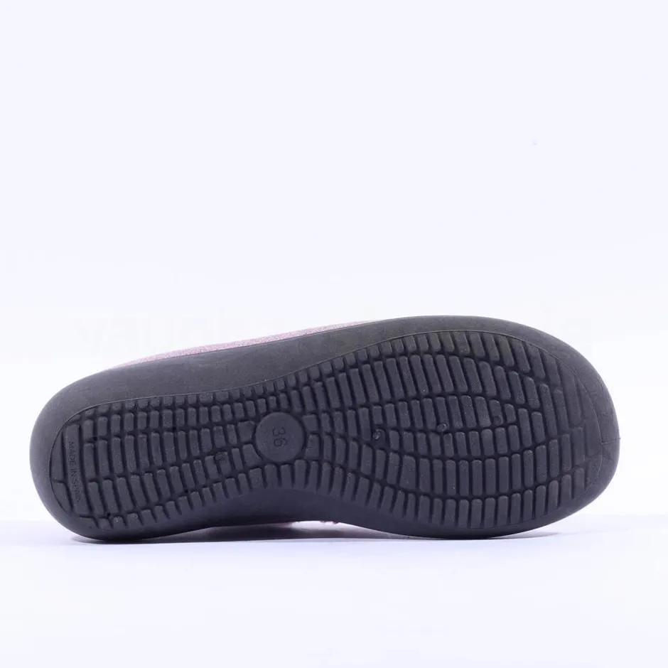 Women Plumaflex Ladies Closed House Slipper - Rose