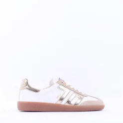 Women Back 70 Cloud Gumsole Retro Trainer - Gold Metallic