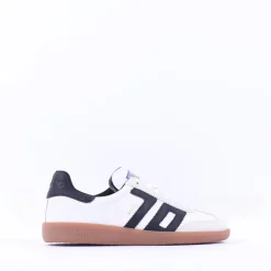 Women Back 70 Cloud Gumsole Retro Trainer - White Black