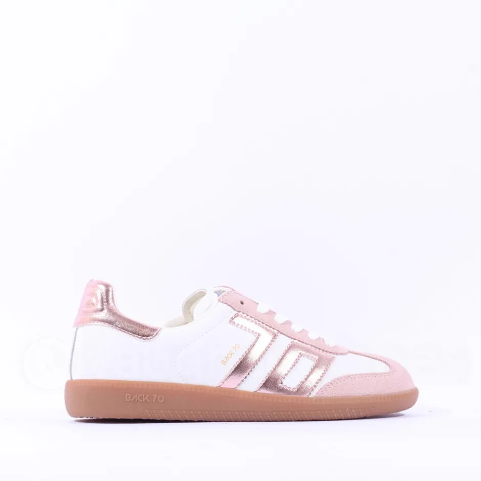 Women Back 70 Cloud Gumsole Retro Trainer - Pink Metallic