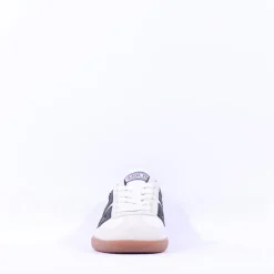 Women Back 70 Cloud Gumsole Retro Trainer - White Black