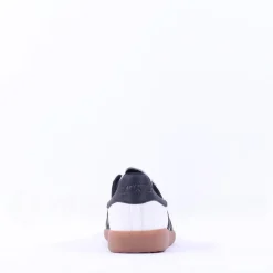 Women Back 70 Cloud Gumsole Retro Trainer - White Black