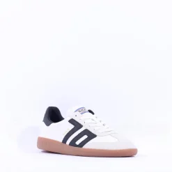 Women Back 70 Cloud Gumsole Retro Trainer - White Black