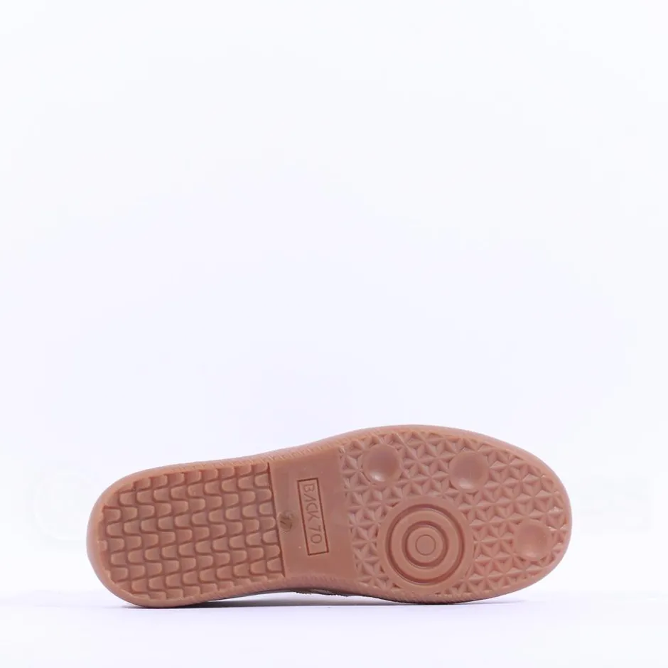 Women Back 70 Cloud Gumsole Retro Trainer - Gold Metallic