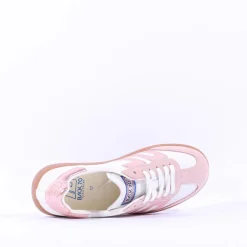 Women Back 70 Cloud Gumsole Retro Trainer - Pink Metallic