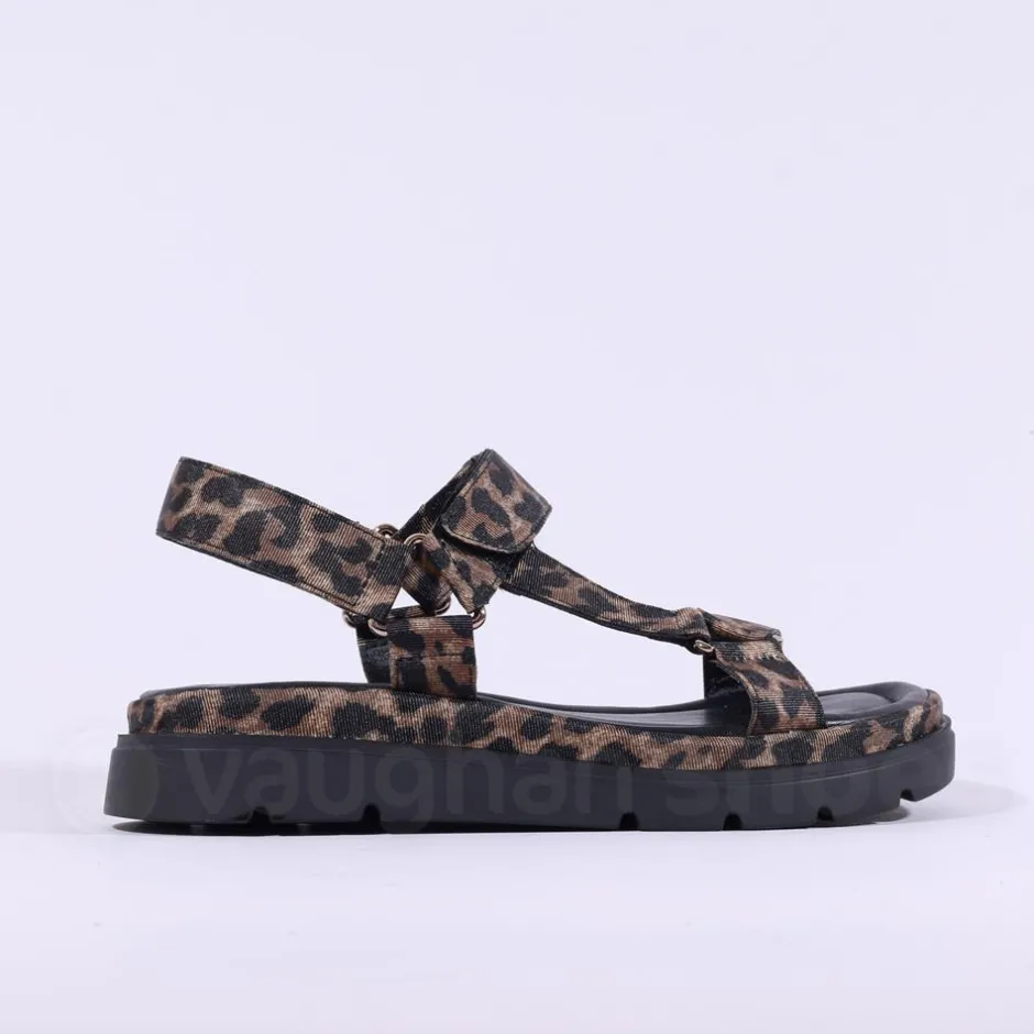 Women Tamaris Coneflower T Bar Platform Sandal - Leopard Print