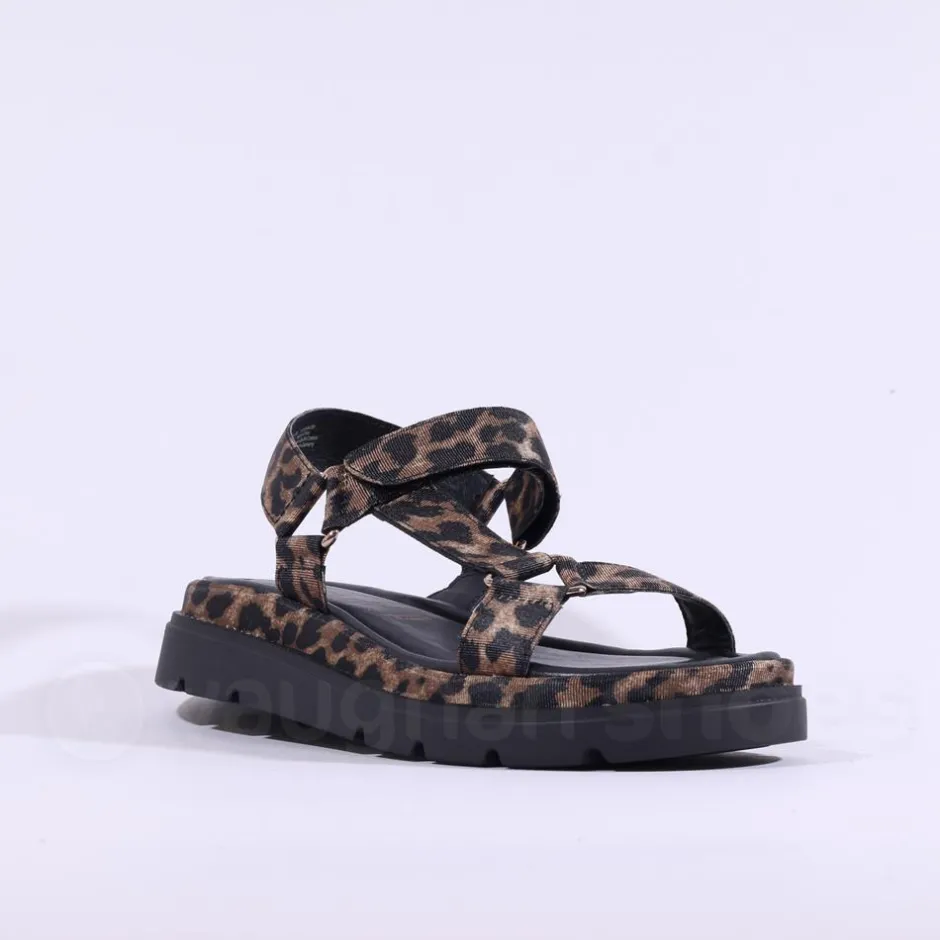 Women Tamaris Coneflower T Bar Platform Sandal - Leopard Print