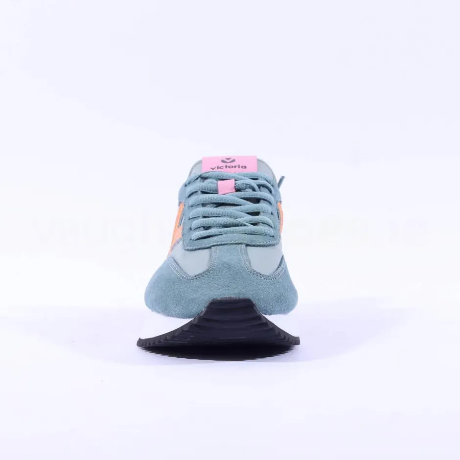 Women Victoria Cosmos Waffle Nylon Trainer - Jade