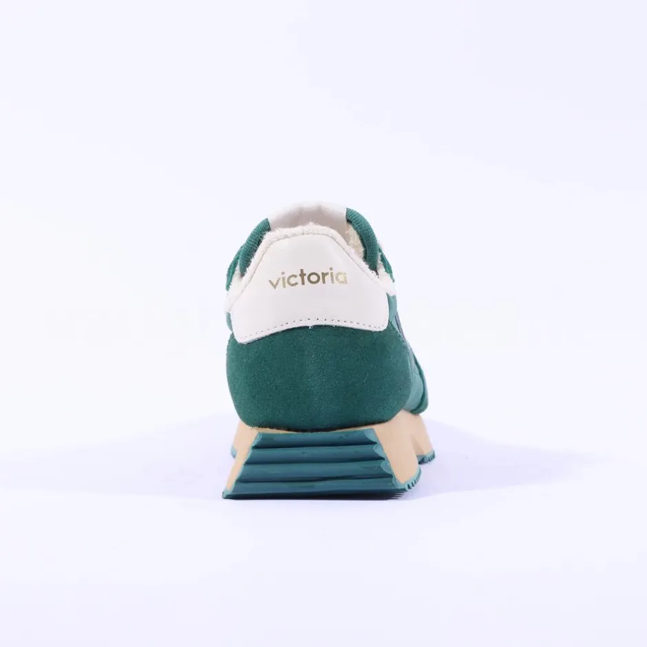 Women Victoria Cosmos Waffle Nylon Trainer - Verde