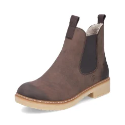 Women Rieker Crepe Sole Wool Lined Ankle Boot - Brown