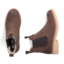 Women Rieker Crepe Sole Wool Lined Ankle Boot - Brown